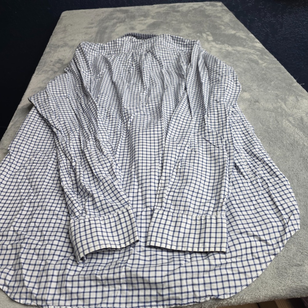 Ralph Lauren Mens Long Sleeve Button Down Shirt Blue White Check SZ M - Picture 6 of 6